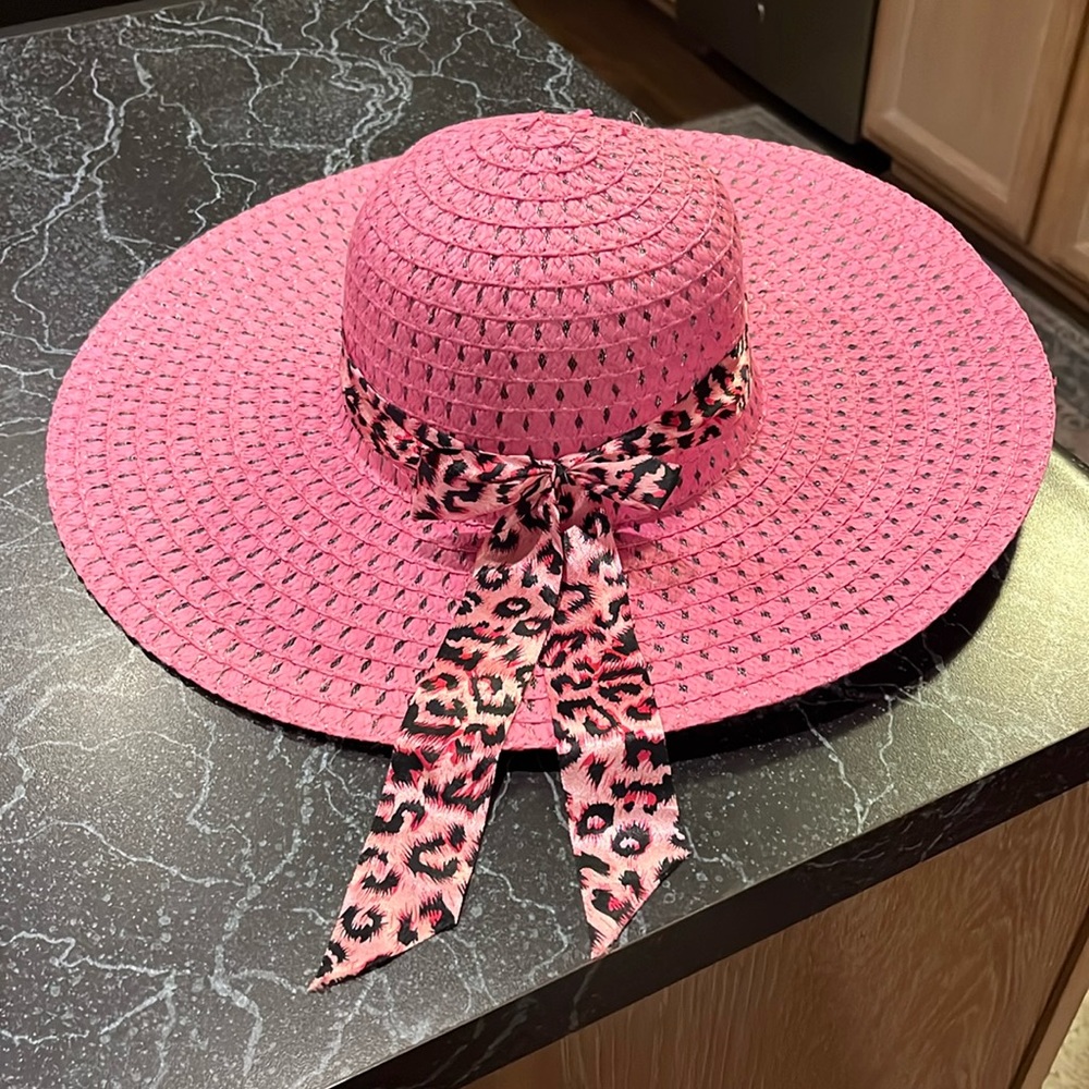 Pink derby hat